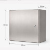 Armario Acero Inoxidable 800 x 600 x 300 mm Ekoline