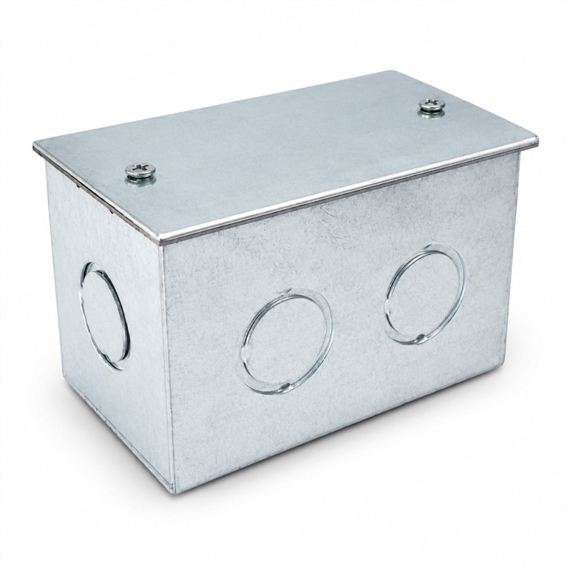 Caja A-01 Galvanizada C/Tapa (100 x 65 x 65 mm) Ekoline