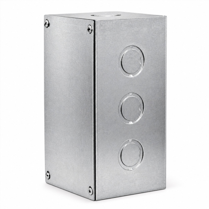 Caja B-12 C/Tapa Zincada (200 x 100 x 100 mm) Ekoline