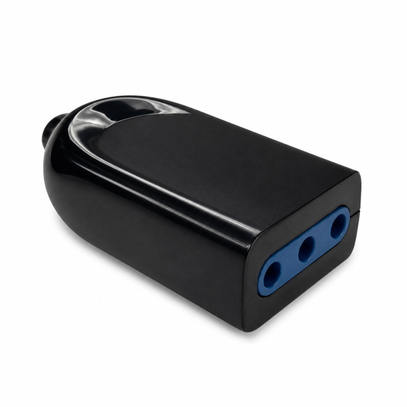 Enchufe Hembra 2P+T 10A Negro Ekoline