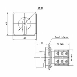 Interruptor Paco 2 Posiciones 20A ON-OFF Ekoline
