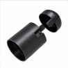 Portalámpara E-27 Negro Ekoline