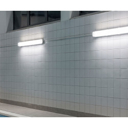 Canoa Estanca Ind. Acero Inox-Vidrio Temp 35W luz Fria 1300mm Ekoline