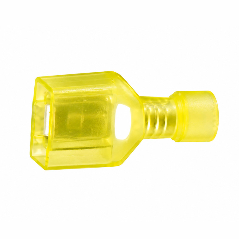 Terminal Macho Aislado Semi Transp 12-10 AWG Amarillo Ekoline