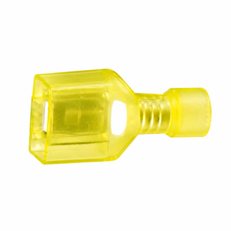 Terminal Macho Aislado Semi Transp 12-10 AWG Amarillo Ekoline