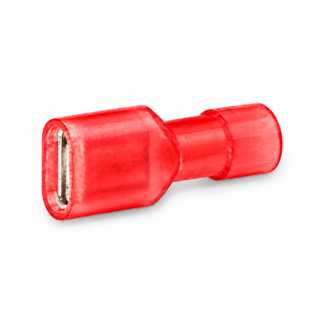 Terminal Hembra Aislado Semi Transp 22-16 AWG Rojo Ekoline