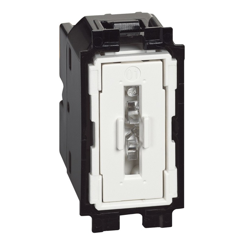 Pulsador NA-NC 10A 250V Iluminable 1 Modulo