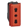 Enchufe 2P+T 10/16A 250V Rojo
