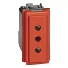 Enchufe 2P+T 10 250V Rojo
