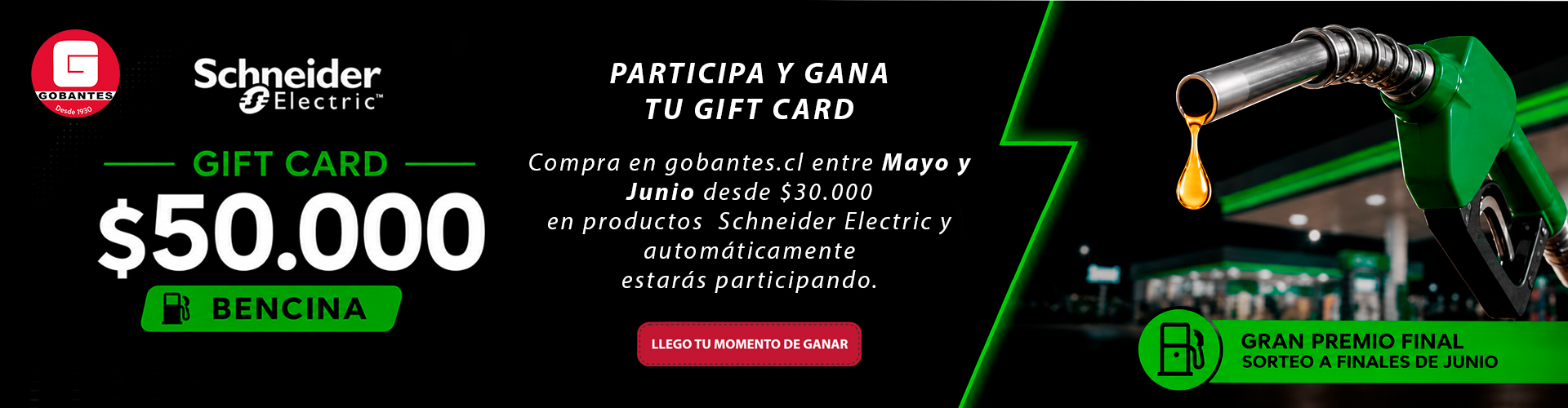 Gift Card Bencina Gobantes